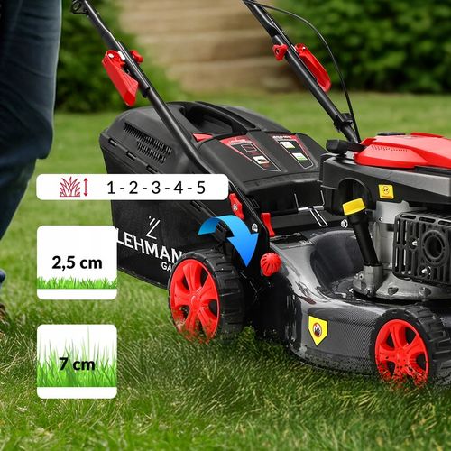 KOSIARKA SPALINOWA LEHMANN 44CM NAPĘD POTĘŻNA SILNIK 146CC MULCZOWANIE na Arena.pl