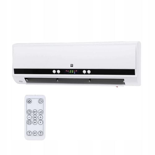 Kurtyna powietrzna WENTYLATOR grzejnik 2000W pilot 3 tryby PILOT termostat na Arena.pl