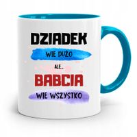 Kubek Błękitny Dzień Babci Babcia Wie Wszystko Z Nadrukiem Ze Zdjęciem