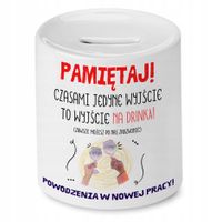 Skarbonka Na Pożegnanie Z Pracy Na Prezent Z Nadrukiem Ze Zdjęciem