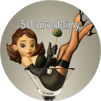 Opłatek na tort Urodziny 18 30 40 50 Balony Happy Birthday Kobieta Postać