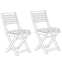 Zestaw 2 poduszek na krzesło ogrodowe miętowe FIJI