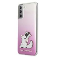 karl lagerfeld klhcs21mcfnrcpi s21+ g996hardcase różowy/pink