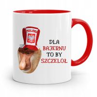 Kubek Czerwony Nosacz Janusz Dla Bajernu Prezent Z Nadrukiem Ze Zdjęciem