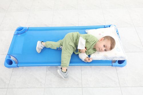 leżak dla dzieci King - niebieski na Arena.pl