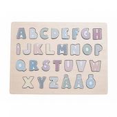 DLA DZIECI DREWNIANE PUZZLE ABECADŁO