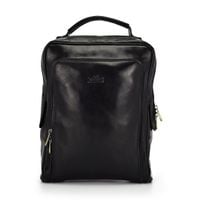 Duży Miejski pojemny plecak z prawdziwej skóry z kieszeniami Florence