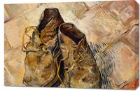 Obraz 90x60cm Shoes, Van Gogh Vintage do Salonu
