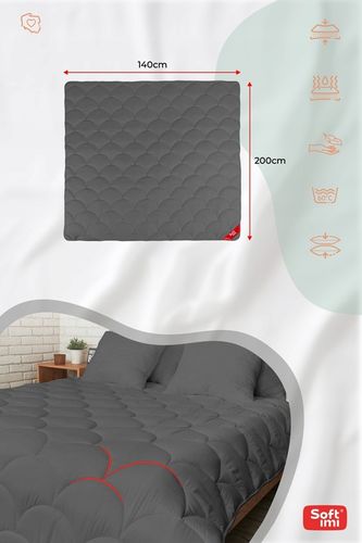 KOŁDRA CAŁOROCZNA ANTYALERGICZNA 140X200 SZARA Z POLSKI CIEPŁA 4 PORY ROKU na Arena.pl