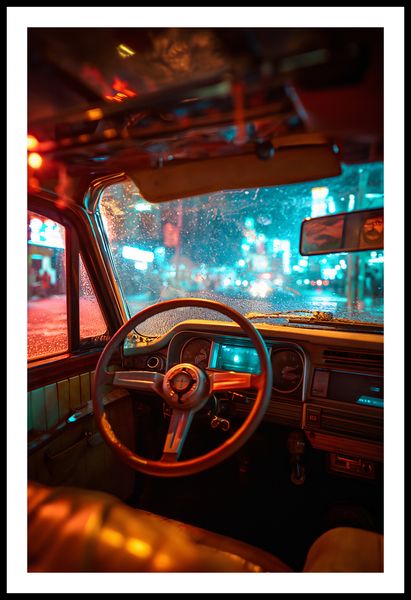 Plakat 53x81cm Nocny Kierowca zdjęcie 3