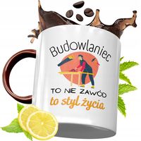 Kubek Bordowy Dla Budowlańca Na Urodziny Prezent Z Nadrukiem Ze Zdjęciem