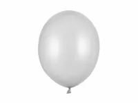 Balony metallic srebrne strong, 30 cm 3 szt.