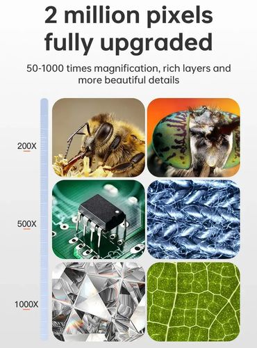 Elektroniczny mikroskop USB z ekranem LCD i zoomem 50-1000x na Arena.pl