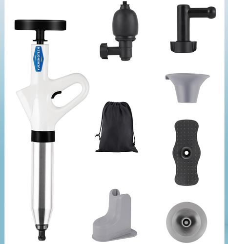 Tłok do toalety zestaw do udrażniania WC z uchwytem i 4 głowicami na Arena.pl