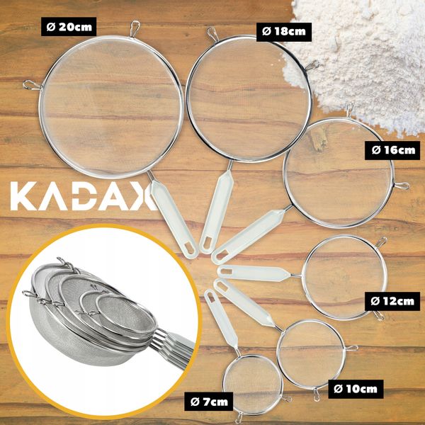 SITKO PRZESIEWACZ MĄKI KUCHENNE NIERDZEWNE 16 cm zdjęcie 5