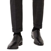 Buty Męskie Skórzane Oxford Eleganckie Czarne Formalne R. 41