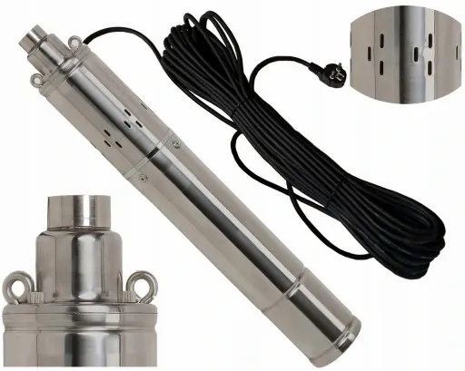 POMPA GŁĘBINOWA ŚRUBOWA DO WODY CZYSTEJ STUDNI WIERCONA 4" + KABEL 20M zdjęcie 9