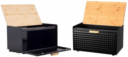 Chlebak w zestawie z 3 pojemnikami Czarny BB-1627 na Arena.pl