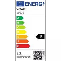 Lampa V-TAC LED czarna 3000K, nowoczesna, 13W, 1500lm, IP20, Ø7cm