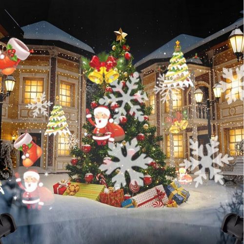 PROJEKTOR ŚWIĄTECZNY LED ŚNIEG NA PILOT LASEROWY REFLEKTOR RZUTNIK NA DOM na Arena.pl