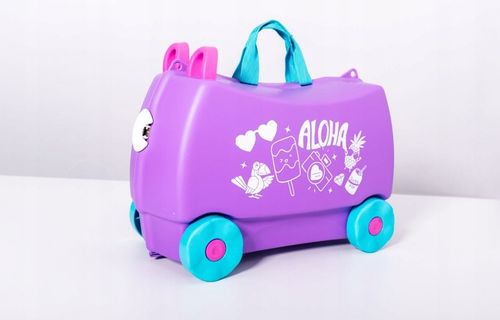 Walizka kabinowa dla dzieci jeżdżąca podróżna jeździk MAGIC TRAVEL HOLIDAY na Arena.pl