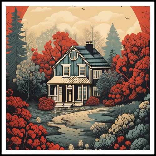 Plakat 100x100cm Idylla Rustykalna na Arena.pl