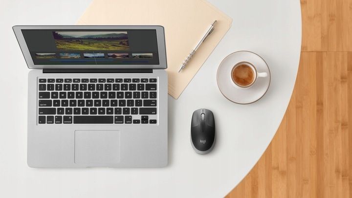 Myszka bezprzewodowa Logitech M190 Logi Czarna optyczna 1000 DPI Wygodna zdjęcie 6