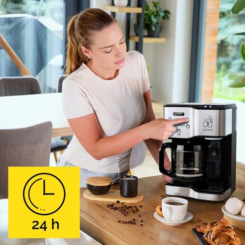 Ekspres przelewowy kawy 2w1 Yoer 1900W +Dystrybutor wody na herbatę na Arena.pl