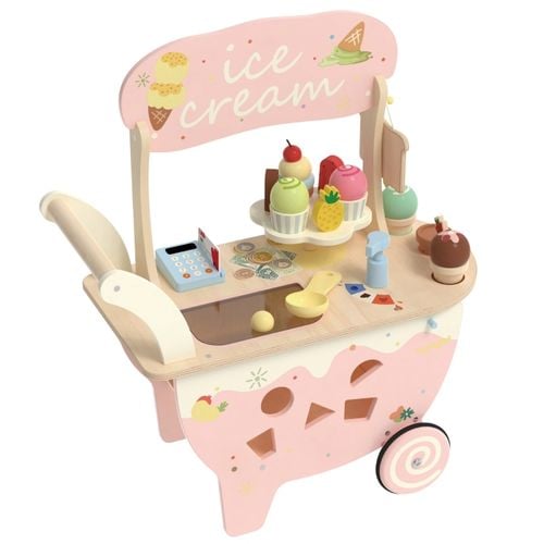 DLA DZIECI 3W1 DREWNIANY WÓZEK LODZIARNIA na Arena.pl