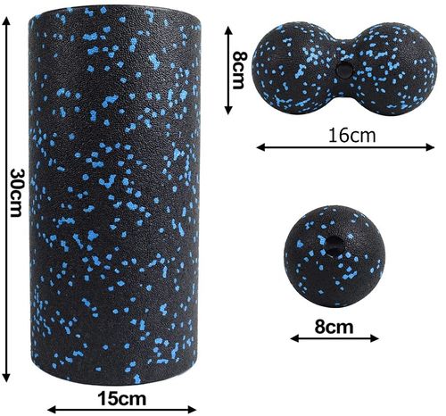 Wałek roler do masażu duoball piłka zestaw na Arena.pl