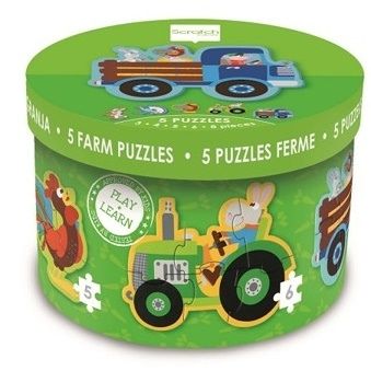 FARMA pierwsze puzzle układanka traktor SCRATCH 2+ na Arena.pl