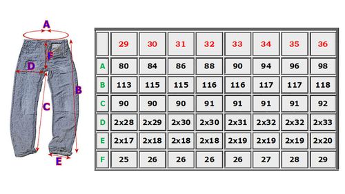 30/36 pas 84cm EXTRA DŁUGIE REGULAR FIT -648 na Arena.pl
