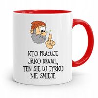 Dla Drwala Rębacza Kubek Czerwony Prezent Urodziny Z Nadrukiem Ze Zdjęciem