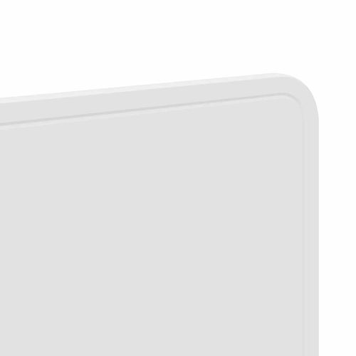 Zagłówek Błyszcząca biel 135 cm Materiał drewnopochodny na Arena.pl