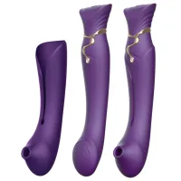 zalo queen set twilight purple - model z funkcją pulsacji i podgrzewania
