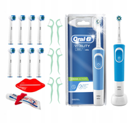 SZCZOTECZKA ELEKTRYCZNA DO ZĘBÓW ORAL-B VITALITY PRO D103 NIEBIESKA ZESTAW