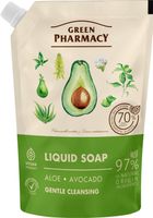 GREEN PHARMACY Mydło w płynie Aloes + Awokado 460 ml - zapas