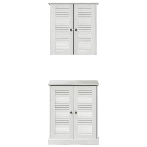 Zestaw mebli łazienkowych 2 pcs Brązowy 67.5 x 34 x 80 cm na Arena.pl