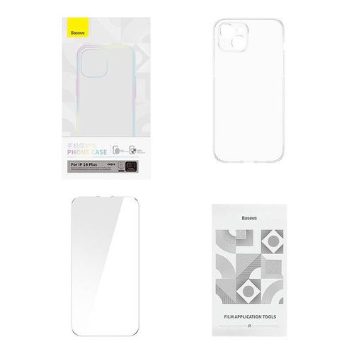 etui baseus crystal series do iphone 14 plus + szkło hartowane na Arena.pl