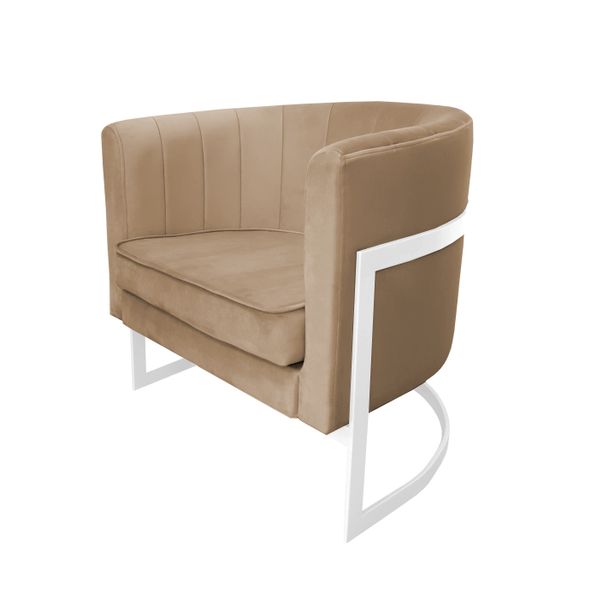 Fotel Glamour podstawa biała MG06 zdjęcie 2