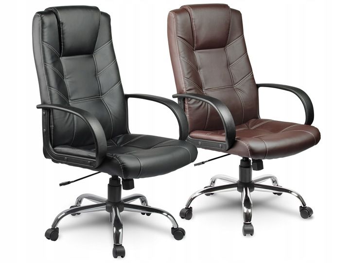 FOTEL BIUROWY OBROTOWY CHROM KRZESŁO SOFOTEL zdjęcie 12