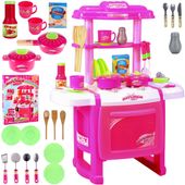 Kuchnia dla dzieci z  piekarnikiem i akcesoriami różowa 2