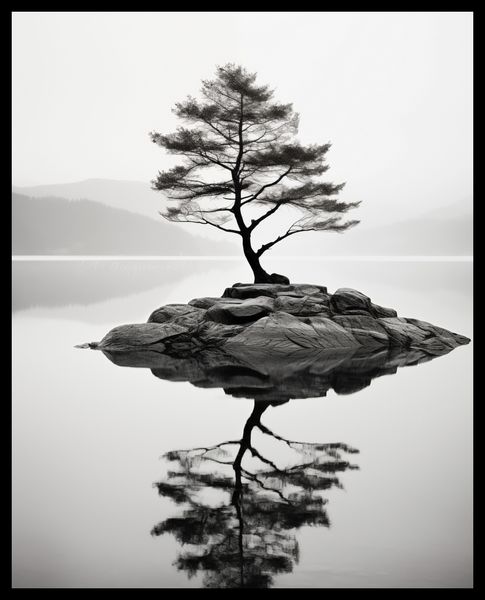 Plakat 40x50cm Samotne Drzewo zdjęcie 2