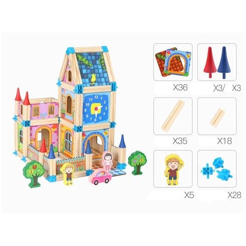 klocki domek 128 szt jhtoy-024 na Arena.pl