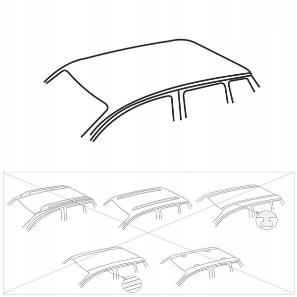 BAGAŻNIK DACHOWY do Ford Fiesta mk VII (2008-2017) Oc zdjęcie 8