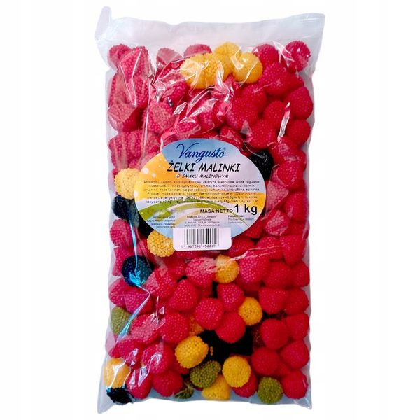 ŻELKI MALINKI 1KG VANGUSTO zdjęcie 1