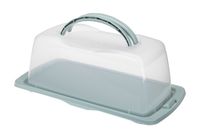 Pojemnik prostokątny na ciasto z przykryciem i uchwytem KEKS miętowy