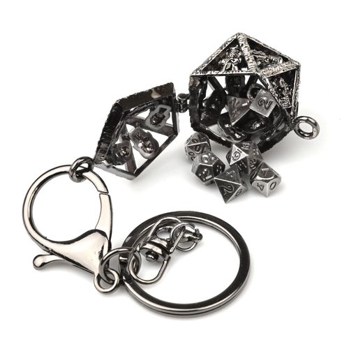 Pojemnik na Kości | 4 cm | Metal | Brelok Kości | Dungeons and Dragons na Arena.pl