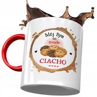 Kubek Czerwony Dla Syna Na Dzień Dziecka Prezent Z Nadrukiem Ze Zdjęciem