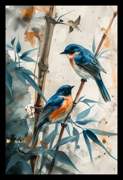 Plakat 20x30cm Trzy Ptaki zdjęcie 2